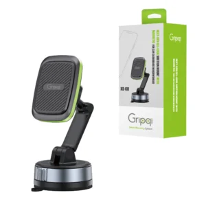 מעמד לטלפון לרכב מגנטי Gripqi SIXMagnet XS68 שחור ירוק