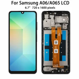 החלפת מסך LCD ומגע מקוריים כולל מסגרת Samsung Galaxy A06