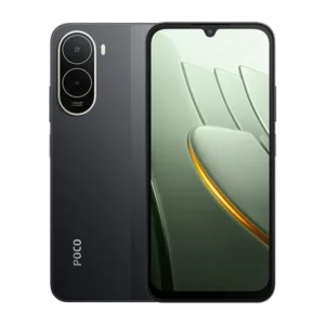 טלפון POCO C81 Pro בצבע שחור עם 4GB RAM, אחסון 64GB, מסך 6.9 אינץ' 120Hz, סוללת 6000mAh, Android 16 עם HyperOS 3, טעינה מהירה 15W ושנתיים אחריות יבואן רשמי.