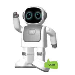 מייקי MAiKi רובוט צעצוע חכם לילדים עם חיבור AI ו־ChatGPT בצבע אפור