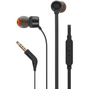 אוזניות חוטיות JBL TUNE160 In-Ear עם מיקרופון, חיבור 3.5 מ"מ וכבל שטוח