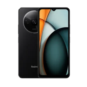 טלפון Xiaomi Redmi A3 בצבע שחור עם 4GB RAM, נפח אחסון 128GB, מסך 6.71 אינץ' 90Hz, סוללת 5,000mAh, Android 14, חיישן טביעת אצבע ושנה אחריות יבואן רשמי.
