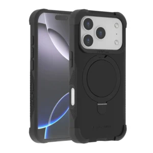 כיסוי Grip Case Legend MagSafe ל-Apple iPhone 17 Pro בצבע שחור עם תמיכה מלאה ב-MagSafe, חומרים איכותיים, הגנה מפני שריטות ומכות ועיצוב דק ויוקרתי.
