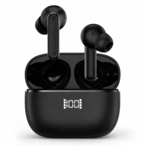 אוזניות Coral Amigo AI ANC עם תרגום בזמן אמת ביותר מ-56 שפות, Bluetooth 5.3, סינון רעשים ANC, עד 5 שעות שימוש ונרתיק טעינה USB-C.