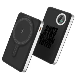 סוללת גיבוי ENERGY MLPD10K MagSafe 10000mAh בצבע שחור עם טעינה אלחוטית מגנטית
