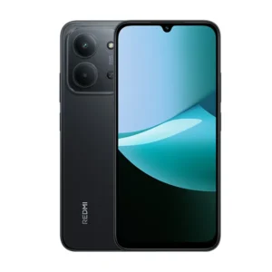 טלפון Xiaomi Redmi 15C NFC בצבע שחור עם 128GB אחסון, 4GB RAM, מסך 6.9 אינץ' 120Hz, מצלמת 50MP, NFC, סוללת 6000mAh, טעינה מהירה 33W ושנתיים אחריות יבואן רשמי.
