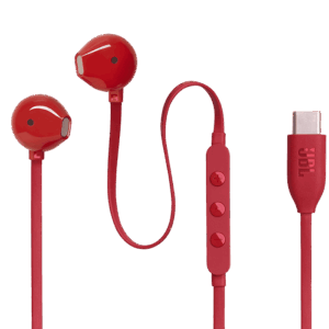 אוזניות JBL Tune 305C Red אדומות עם USB-C Hi-Res Audio ו־Pure Bass