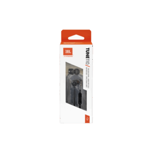 אוזניות חוטיות JBL TUNE110 In-Ear עם מיקרופון וכבל שטוח