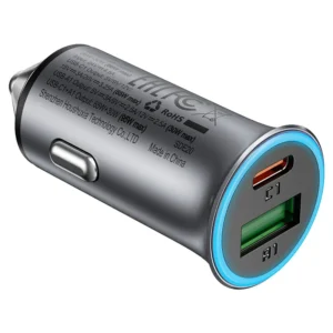 ACEFAST B16 הוא מטען רכב קומפקטי עם USB-C ו־USB-A, הספק כולל של עד 95W ב־24V, תמיכה ב־PPS ו־PD, חלוקת הספק חכמה ובקרת טמפרטורה.