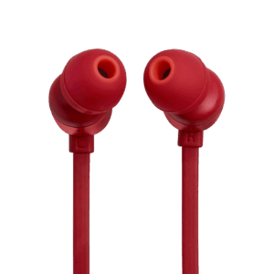 אוזניות JBL TUNE310C אדומות עם USB-C Hi-Res Audio ו־Pure Bass