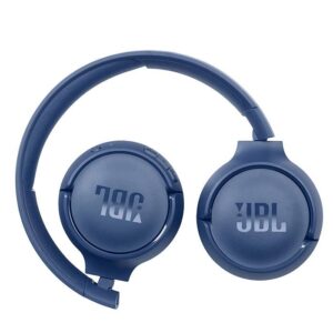 אוזניות קשת אלחוטיות JBL TUNE510BT כחולות עם Bluetooth 5.3 ו־Pure Bass