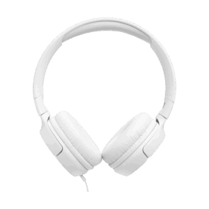אוזניות קשת חוטיות JBL TUNE520C USB-C לבנות עם Hi-Res Audio ו־Pure Bass