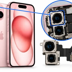החלפת מצלמה ראשית אחורית iPhone 15 Apple במעבדת מובייל סטייל