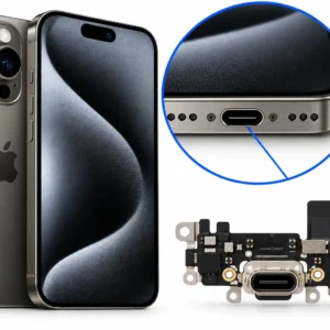 החלפת שקע טעינה iPhone 15 Pro Apple במעבדת מובייל סטייל