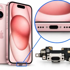 החלפת שקע טעינה iPhone 15 Apple במעבדת מובייל סטייל