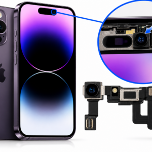 החלפת מצלמת סלפי קדמית iPhone 14 Pro Apple במעבדת מובייל סטייל