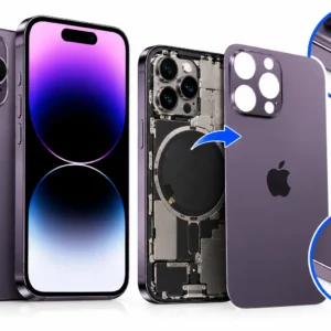 החלפת גב פאנל זכוכית אחורי iPhone 14 Pro Apple במעבדת מובייל סטייל