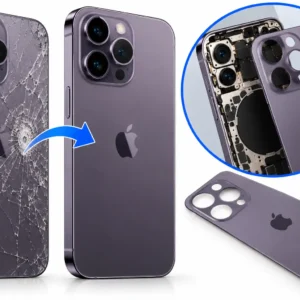 החלפת גב פאנל זכוכית אחורי iPhone 14 Pro Max Apple במעבדת מובייל סטייל